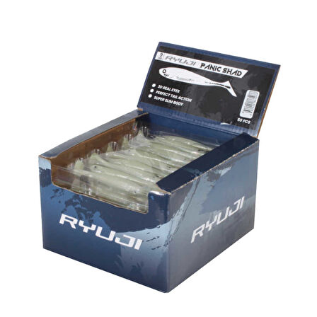 RYUJI PANIC SHAD 9CM, 5.5GR (1AD) PEARL WHITE GLOW-Standart