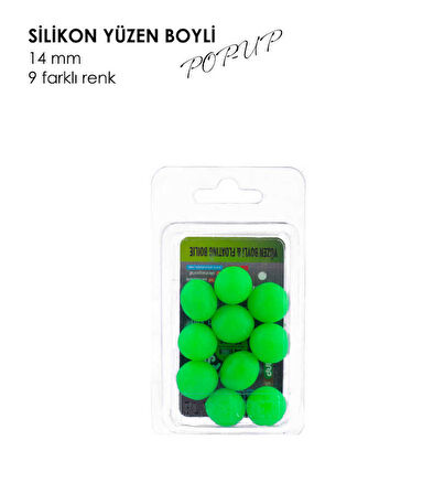 YÜZEN BOYLİ POP-UP UV YEŞİL 14MM 10P