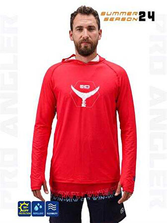 Fujin Pro Angler S24 Hooded Garnet 4XL