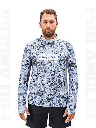 Fujin Pro Angler S24 Buff&Hoodie Black Fish 4XL