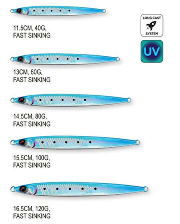 Savage Gear Sardine Slider 13 cm 60 gr Sahte Balık UV Mirror Ayu