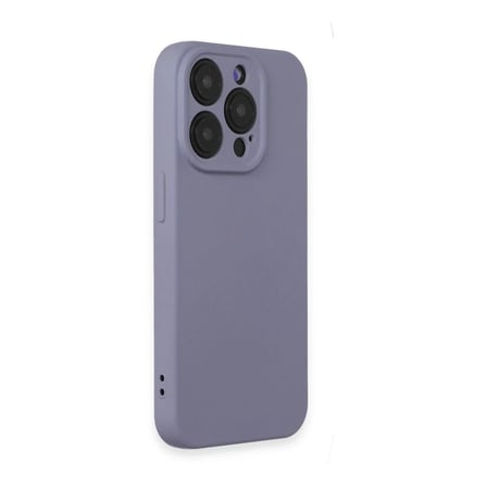 Apple iPhone 15 Pro Max Kılıf Nano içi Kadife Silikon - Lila