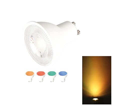 Cata CT-4215 7W 220V GU-10 Duylu Led Ampul Amber