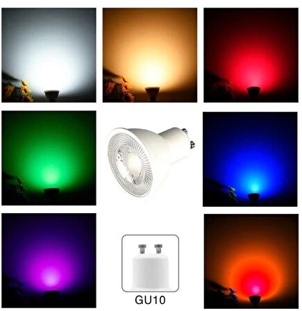 Cata CT-4215 7W 220V GU-10 Duylu Led Ampul Amber