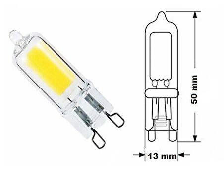 Cata CT-4222 7W 220 Volt G9 Duylu Led Geniş Açı Kapsül Ampul Beyaz 10 Adet