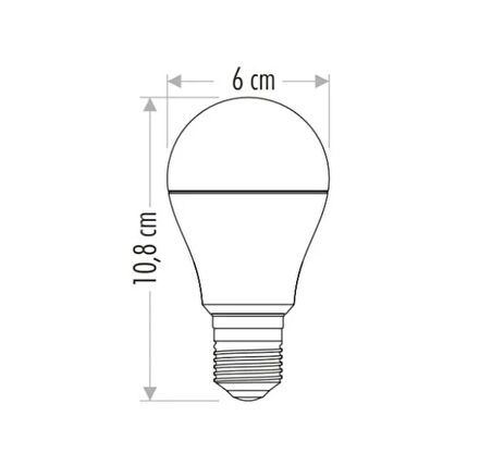 Cata CT-4277 9W 220V E27 Duylu Led Ampul Günışığı
