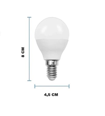 Cata CT-4233 6W 220V E14 Duylu Led Ampul Beyaz 5 Adet