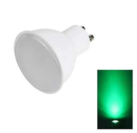 Cata CT-4215 7W 220V GU-10 Duylu Led Ampul Yeşil