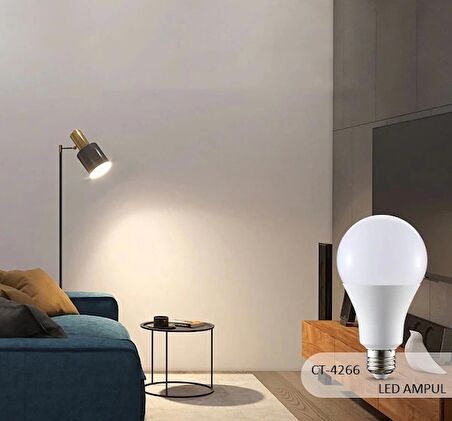 Cata CT-4266 12W 220V E27 Duylu Led Ampul Günışığı 5 Adet