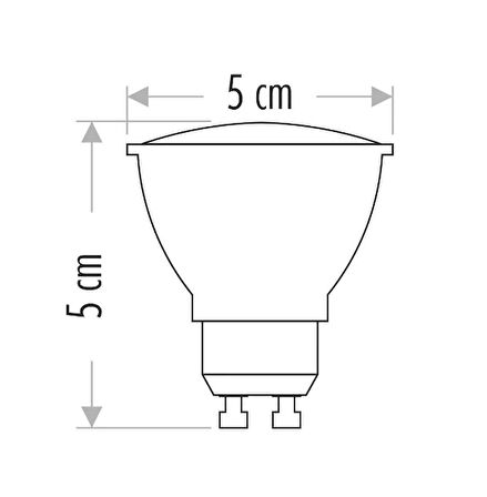 Cata CT-4215 7W 220V GU-10 Duylu Led Ampul Beyaz 5 Adet