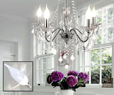Cata CT-4084 8W 220V E14 Duylu Led Kıvrık Buji Ampul Günışığı