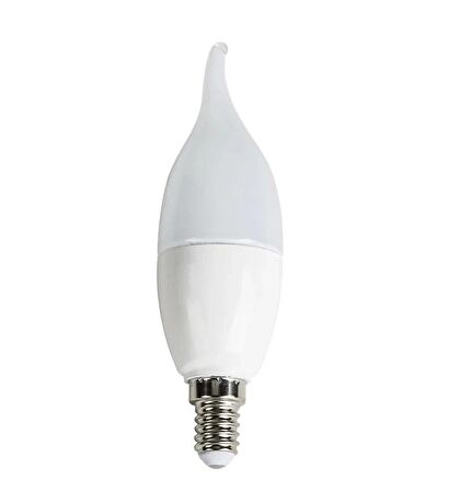 Cata CT-4084 8W 220V E14 Duylu Led Kıvrık Buji Ampul Beyaz Işık 5 Adet