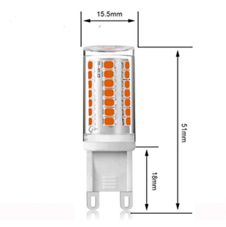 Cata CT-4249 3W 220 Volt G9 Duylu Led Geniş Açı Kapsül Ampul Beyaz