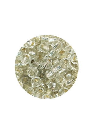 Dökme Cam Kum Boncuk Büyük Boy (6/0) 4 mm - 20 Gram - Şeffaf - BNC086