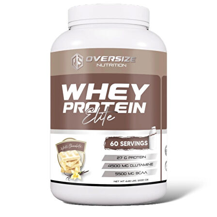 Whey Protein Elite Beyaz Çikolata Aromalı 2000g 60 Servis