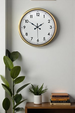 52 cm Eskitme Metal Dekoratif Duvar Saati iegxx