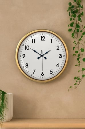 52 cm Eskitme Metal Dekoratif Duvar Saati iegxx