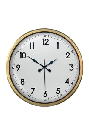 52 cm Eskitme Metal Dekoratif Duvar Saati iegxx