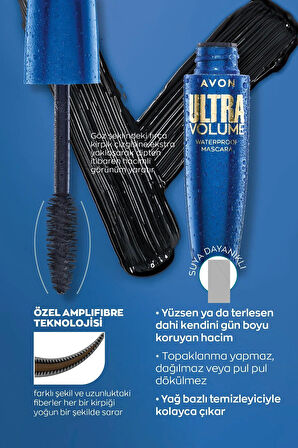 Ultra Volume Waterproof Maskara Navy