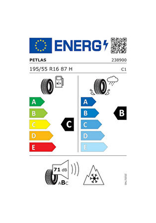 Petlas 195/55 R16 87H Snowmaster2 Kış Lastiği 2024