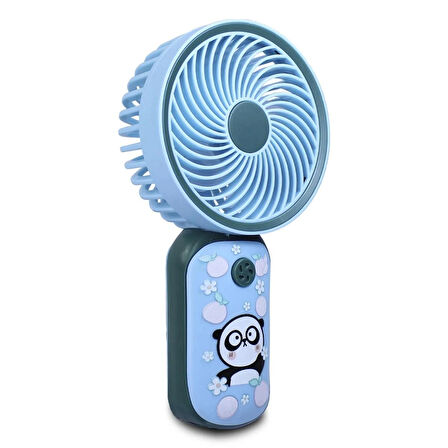 Airstorr YS906 Mini Şarj Edilebilir Kişisel Fan  Güçlü Hava Akışı Taşınabilinir Mini Vantilatör 