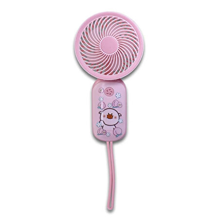 Airstorr YS906 Mini Şarj Edilebilir Kişisel Fan  Güçlü Hava Akışı Taşınabilinir Mini Vantilatör 