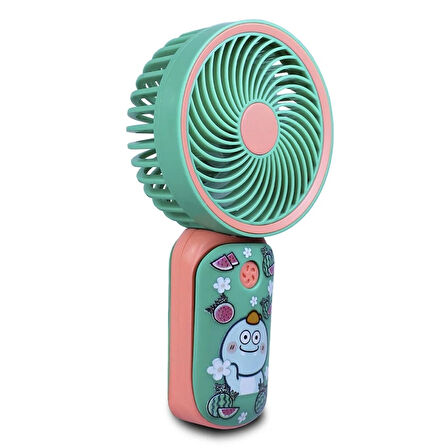 Airstorr YS906 Mini Şarj Edilebilir Kişisel Fan  Güçlü Hava Akışı Taşınabilinir Mini Vantilatör 