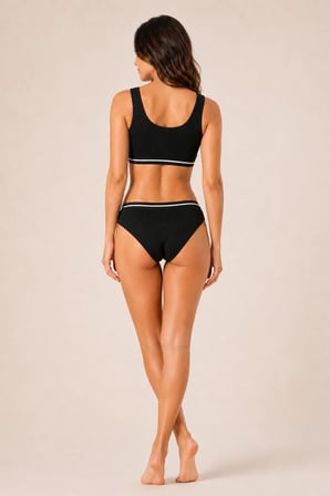Loule Kadın %95 Pamuk Fitilli Pedli Bralet ve Külot İç Çamaşırı Takımı
