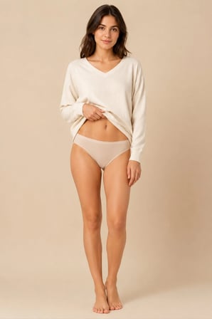 Loule Kadın Modal ve Pamuklu Esnek 3'lü Bikini Külot - Nefes Alan Yumuşak Doku