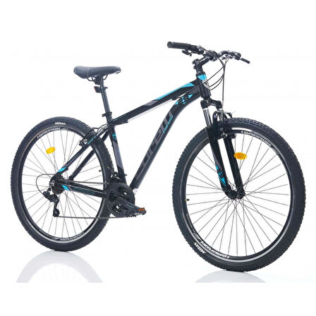 Corelli Snoop 3.4 29 Jant 21 Vites 46cm Kadro Siyah/Neon-Mavi Dağ Bisikleti V Fren   