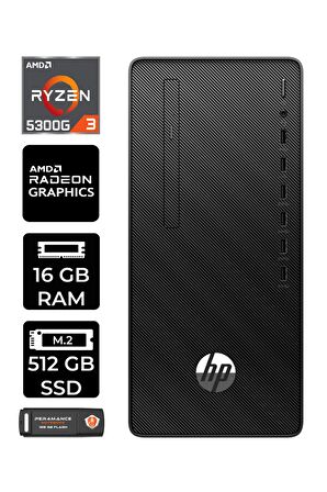 HP 295 G9 RYZEN 3 5300G 16GB RAM 512GB SSD RX550/4GB W11HOME 6D391EA MASAÜSTÜ PC & PER4 BELLEK