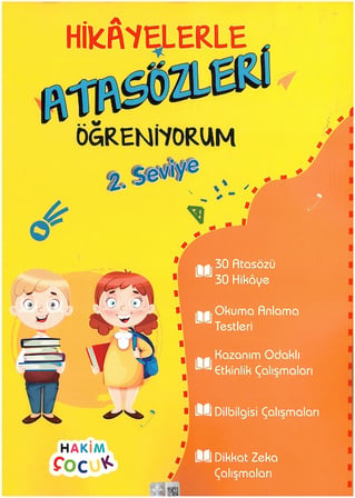 3.Sınıflar İçin Hikayelerle Atasözleri Öğreniyorum 1 ve 2 + Oku Anla Pekiştir