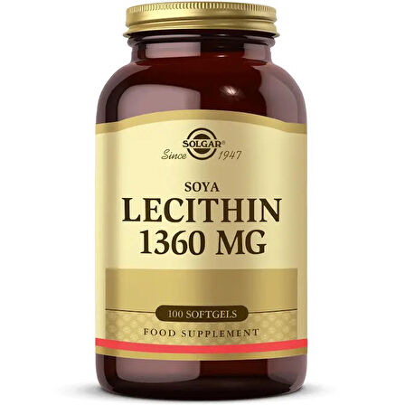 Solgar Lecithin 1360 Mg 100 Kapsül