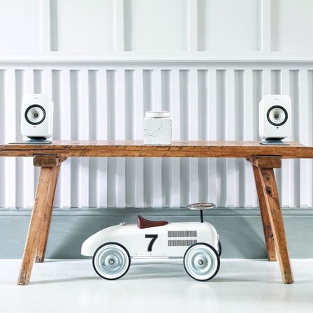 Kef P1 Lsx Hi Fi Hoparlör İçin Masaüstü Standı Gümüş - Teşhir