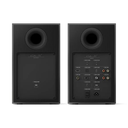 KEF Coda W Kablosuz Raf Tipi Aktif Hoparlör Çift - Koyu Titan