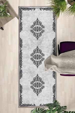 Pervaz Yıkanabilir Yolluk Halı Kaymaz Taban Salon Mutfak