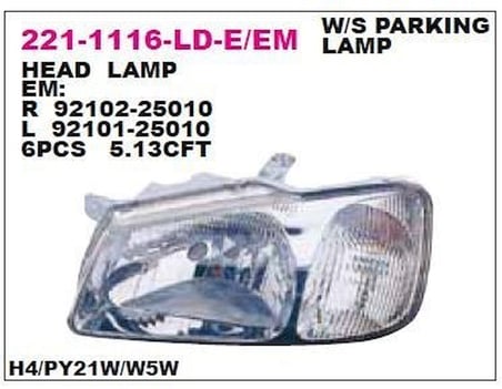 HYUNDAİ ACCENT 2000-2002 ÖN FAR LAMBA SOL DEPO
