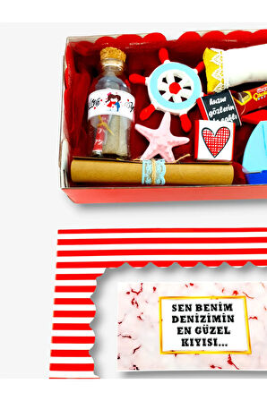 Sevgiliye Eşe Kız arkadaşa Sürprizi bol Doğumgünü Yıldönümü Hediye Konsepti Boximarin1R