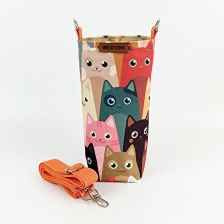 1 Litrelik Tasarım Matara Su Şişesi Taşıma Çantası BOTTLE BAG