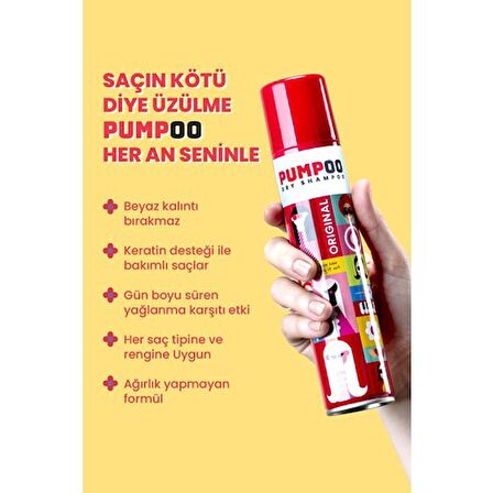 Pumpoo Kuru Şampuan - Original Dry Shampoo