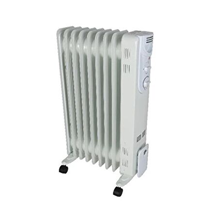 9 Dilimli Yağlı Radyatör 2000w ısıtıcı soba termostat