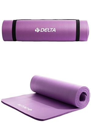 Delta Konfor Zemin 10 mm Mor Taşıma Askılı Pilates Minderi Yoga Matı