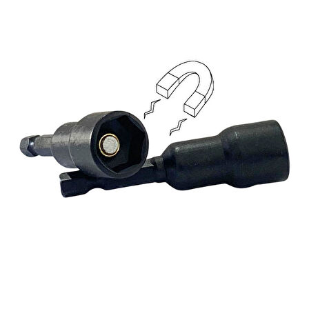 Vandor Manyetik Somun Tutucu İmpact Adaptör Pipo (Lokma-Çatı Vida Adaptörü) 8*48 ( 1 ADET )