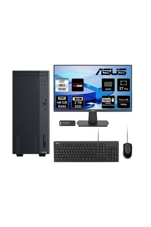 ExpertCenter P500 i5 13420H 48GB 2TB SSD RX550/4GB FDOS Masaüstü Bilgisayar + 27" Monitör