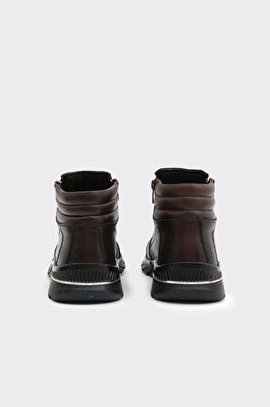 Hakiki Deri Çift Fermuarlı Kadın Bot 