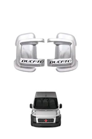 FİAT DUCATO YAZILI 2006 VE ÜZERİ MODELLER ABS KROM KAPLAMA AYNA KAPAĞI