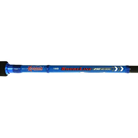 Captain 1449 Shorline 290cm 2 Parça Shore Jig Kamışı 40-90gr Aksiyonlu