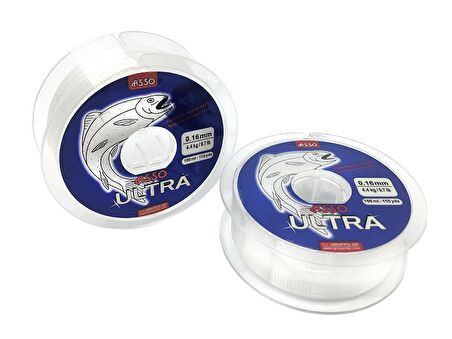 Asso Ultra Paralelling 100mt Monofilament Misina Beyaz 0,30MM