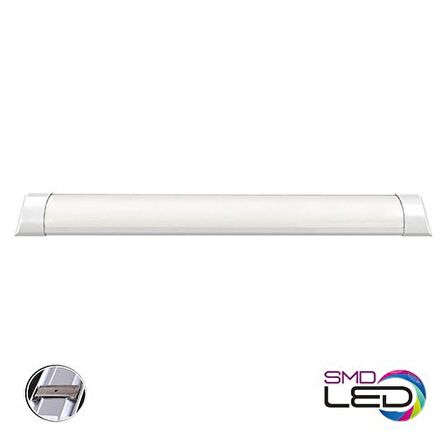 Horoz 120 CM 36 Watt Yatay Ledli Bant Armatür Beyaz Renk Çeşidi (1 Yıl Garantili)-(4 Adet Satışımız)