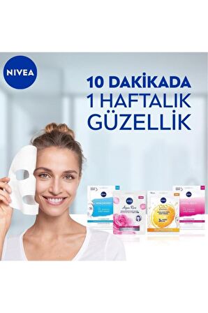 Nivea Q10 Energy Anında Enerji Veren Kağıt Maske, C Vitamini, Antioksidan, Yorgun Ve Solgun Ciltler, 1adet